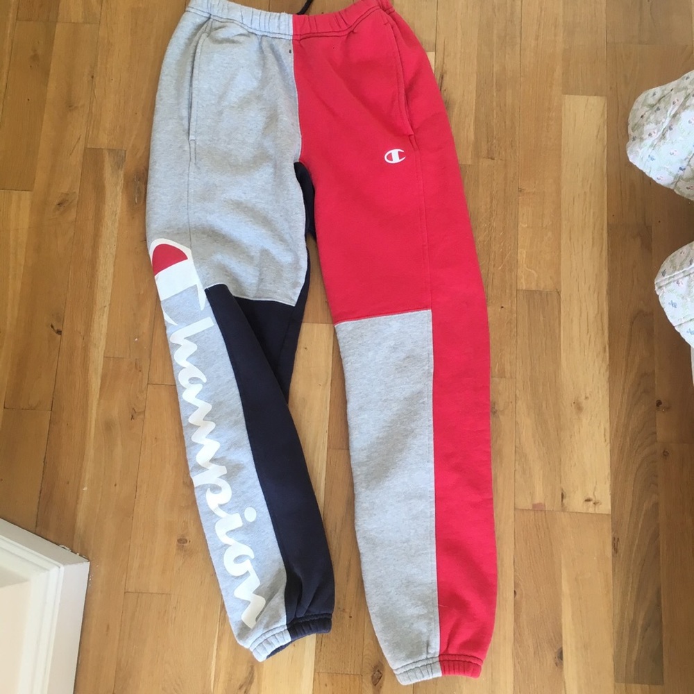 Champions color block pant joggers sweatpants